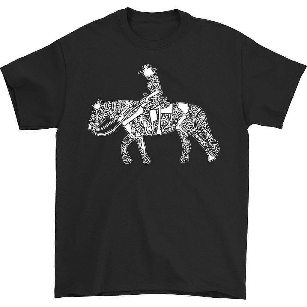 Kovboy Kız Girdaplar Tişört