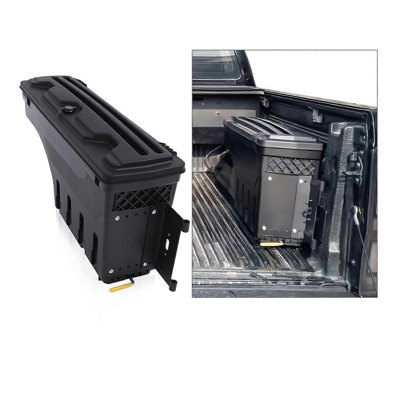1PC Right Or Left Truck Bed Storage Tool Box Rotatable Secure Swing Case For Ford Ranger T6 T7 T8 2012-2022 Wildtrak XLT XLS XL
