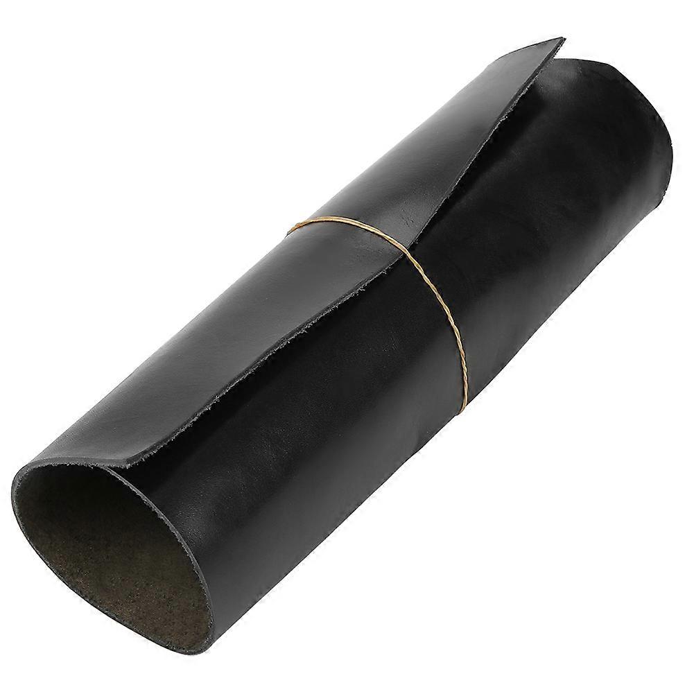 1SF野菜なめしツーリングレザーピースナチュラルレザークラフトブラック30 * 30 * 0.2cm