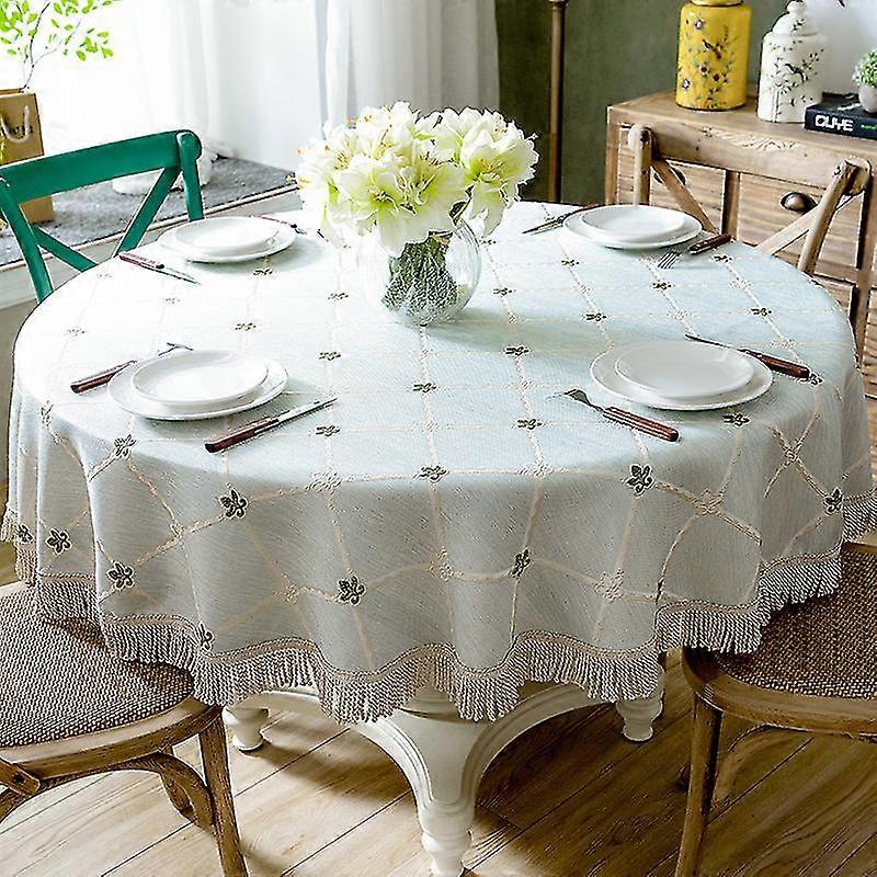 round tablecloth - 180 cm dia washable table cove for restaurant