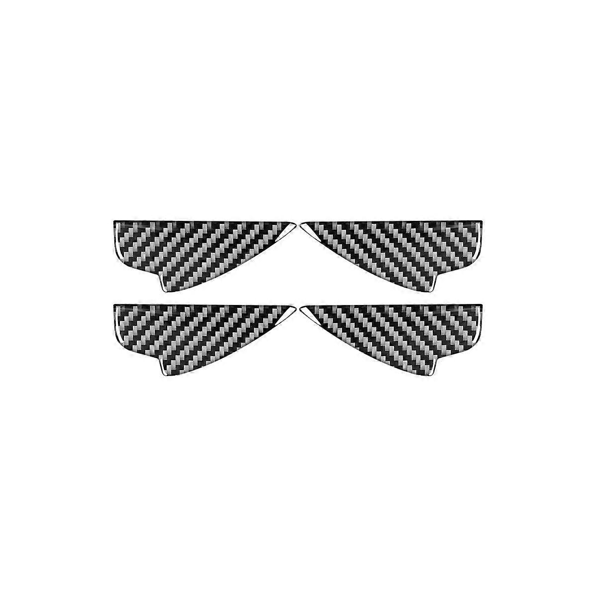 Soft Carbon Fiber Inner Door Handle Bowl Panel Cover Trim for Axela 2017 2018 Accessories