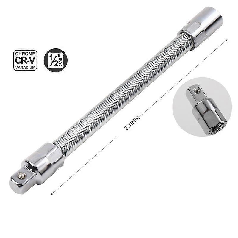 14 38 12 Drive Flexible Socket Extension Bar Adapter Metal Shaft Conversion Head High Torque Socket Ratchet Wrench Extender