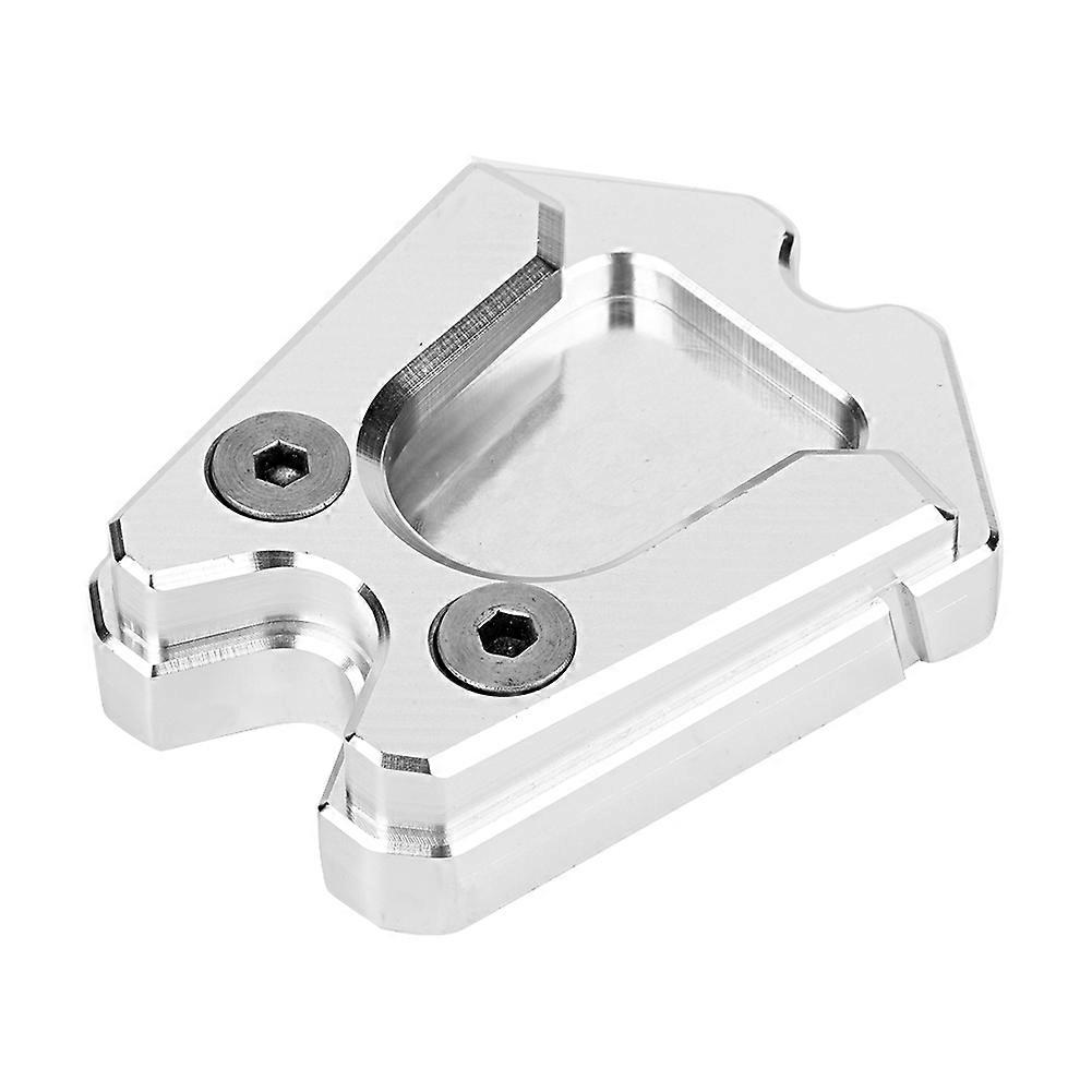 CNC Aluminum Side Stand Extension Pad Plate Fit for Piaggio Vespa GTS 300ie Sprint LXSilver