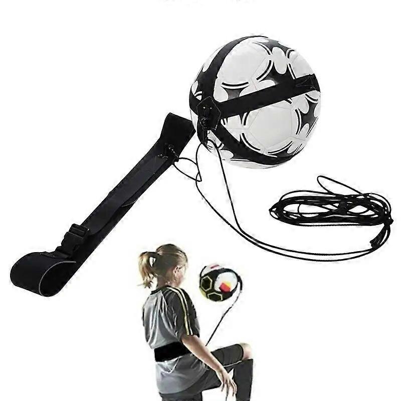 كرة القدم الكرة شعوذة أكياس مساعدة الدوران حزام التدريب منفردا كرة القدم مدرب كرة القدم ركلة مهارات التحكم حزام الخصر قابل للتعديل