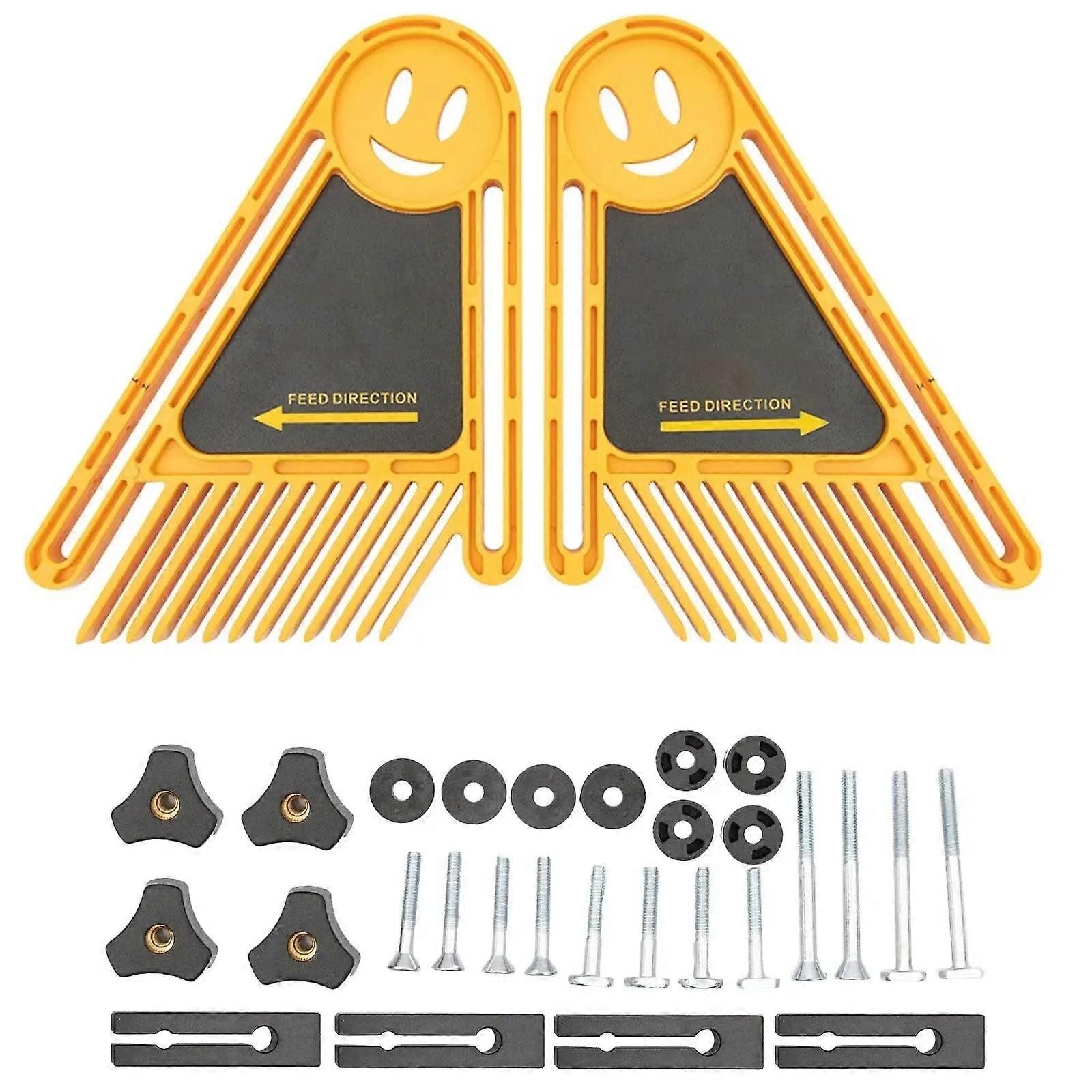Multi-purpose Feather Loc Board Set Woodworking Engraving Machine Double Featherboards Miter Gauge Slot Woodwork DIY Tools