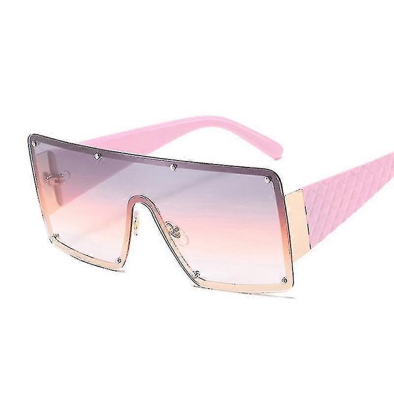 Fash Square Sunglasses Women Er Oversized Sun Glasses Fe Gradient