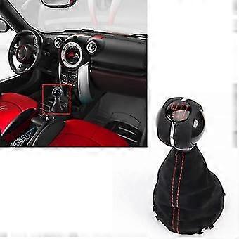 6 Speed Manual Gear Lever Shift Knob With Gaitor Leather Boot For Mini Cooper F55 F56 F57 F54 F60 R