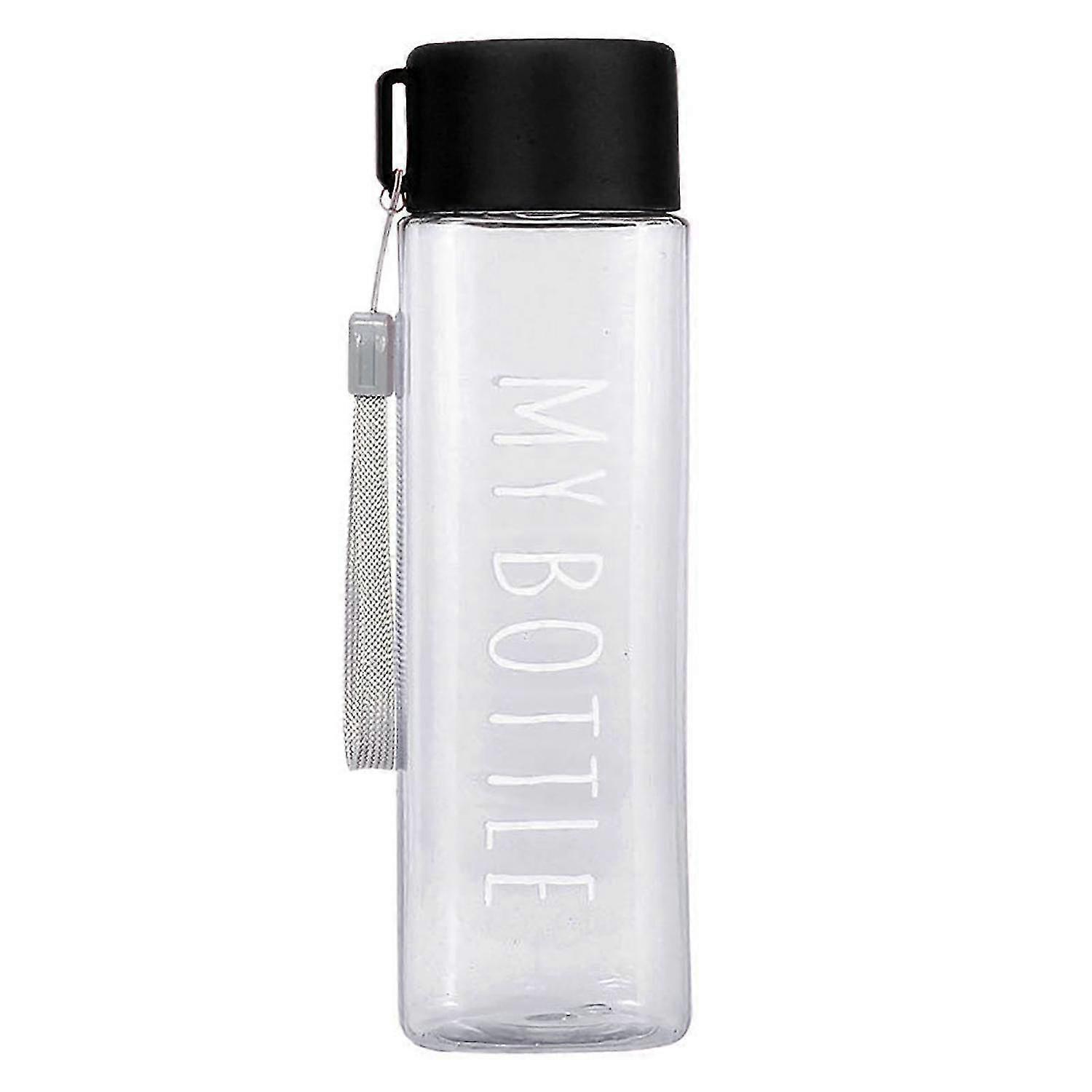 500ml Sports Bottle Large Capacity Fall Resistant Portable Square Water Mug With Handle For Camping