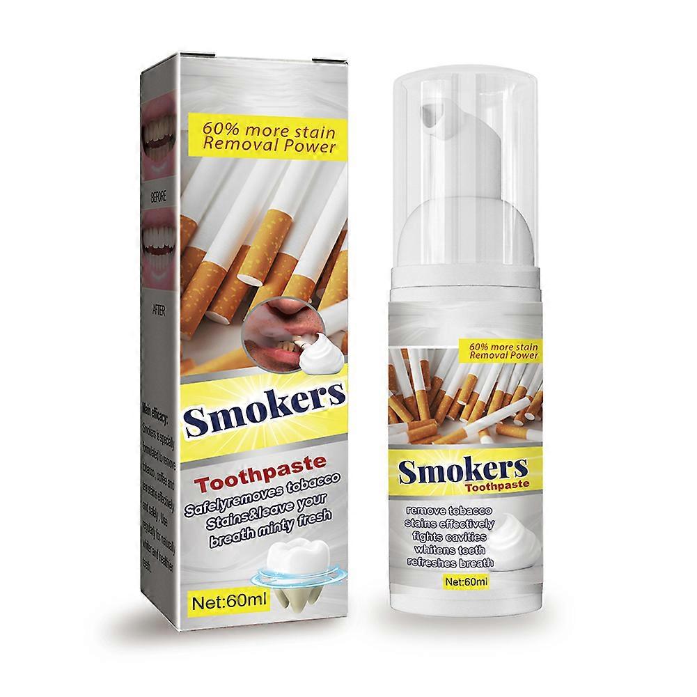 60ML Sigara İçenler Diş Macunu Diş Lekeleri Diş Macunu Çıkarın Profesyonel Ağız Bakım Malzemeleri