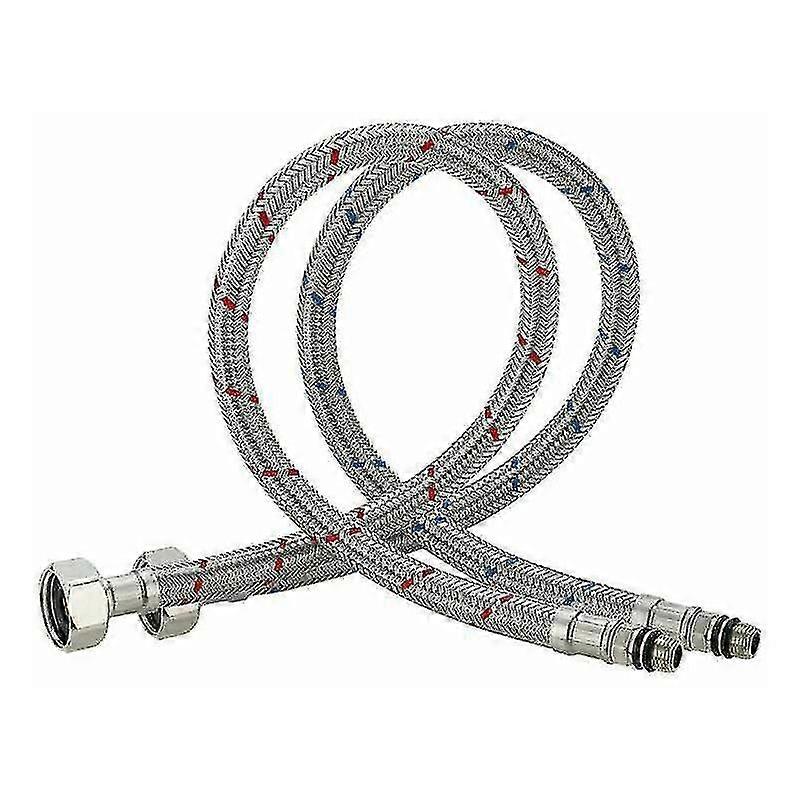 Stainless Steel Flexible Connection Hose for Single Handle Kitchen Sink Tap - 60cm