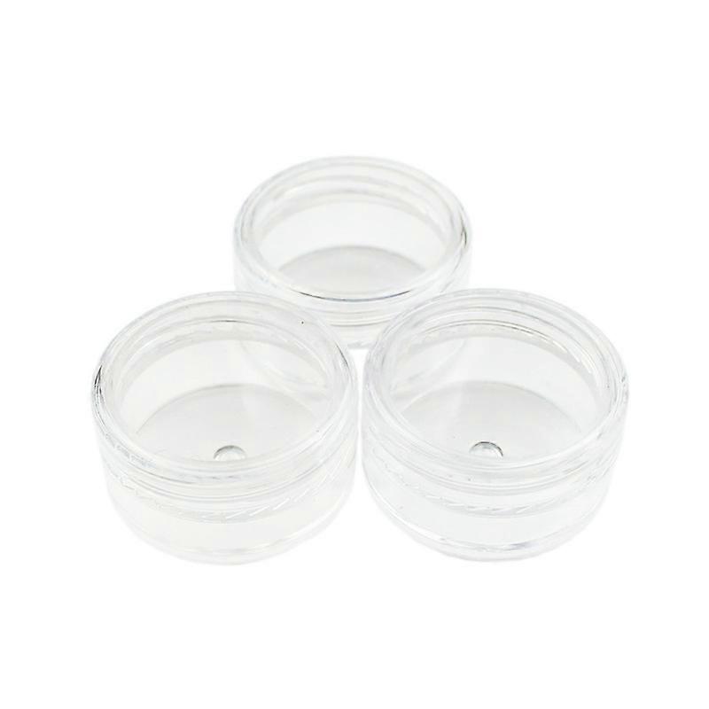 20pcs Empty 5 Grams Acrylic Clear Round Jars BPA Free Containers