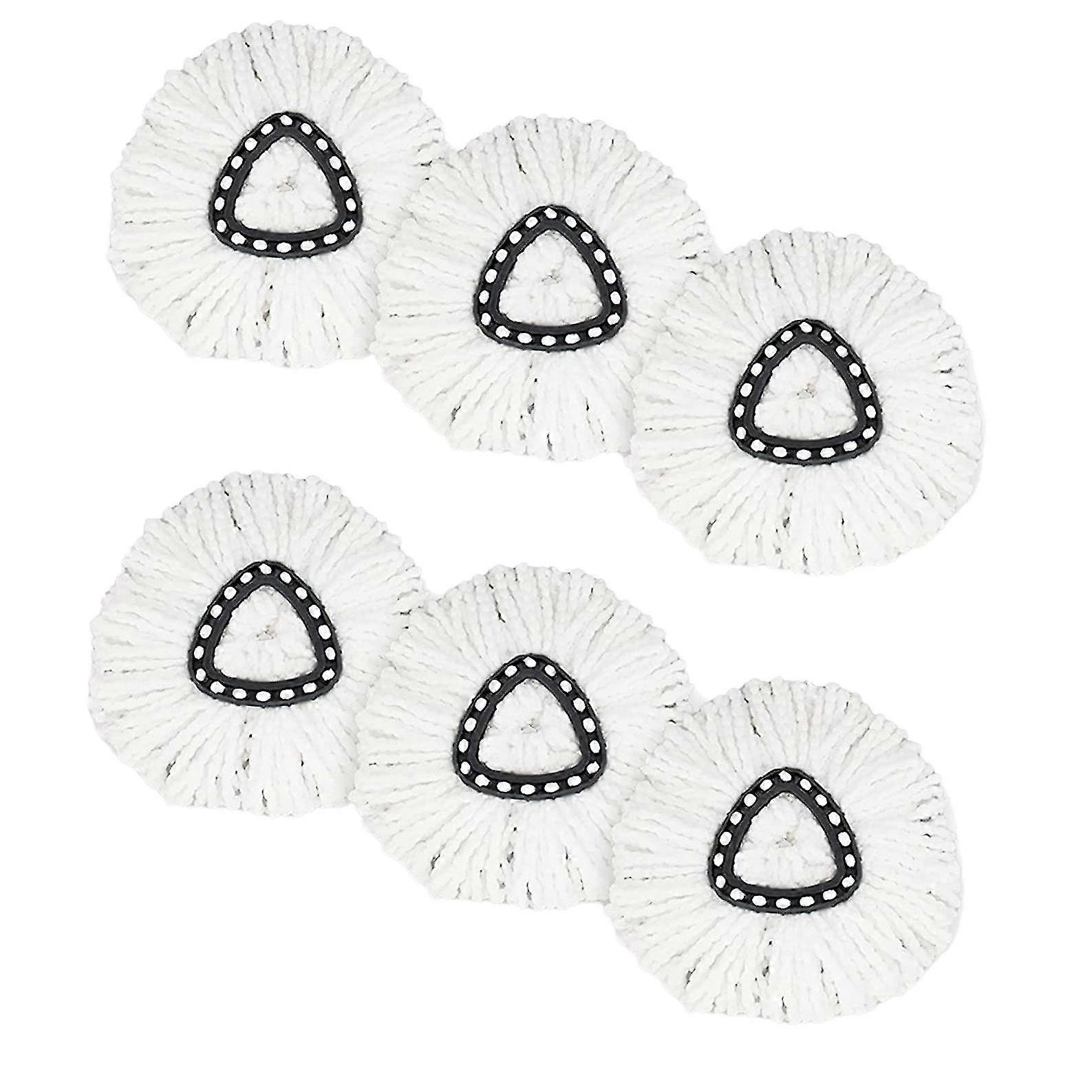6pcs Mop Heads Replacements For Mop Refills Spin Mop Replacement Head Easy Cleaning Replacement Mop