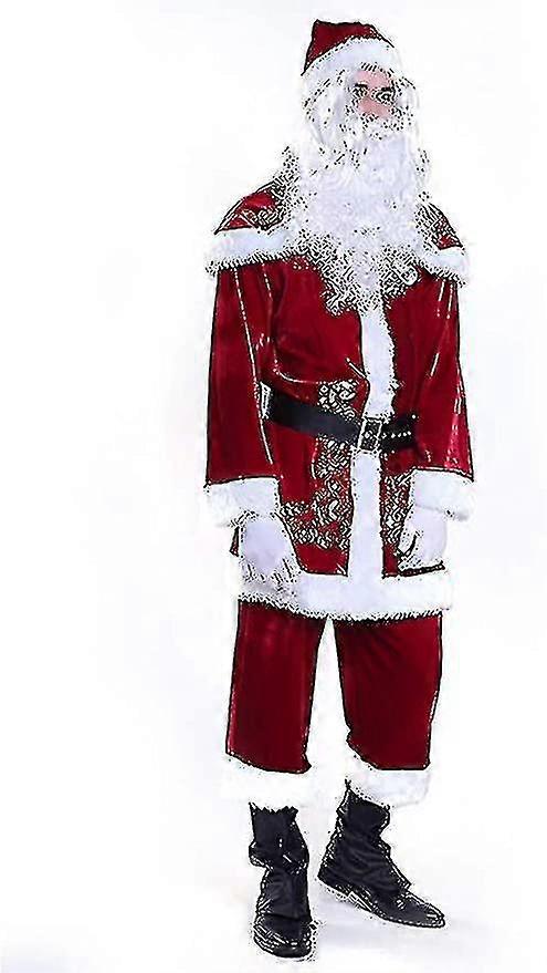 Adulti Peluche Babbo Natale Vestito Babbo Natale Costume Cosplay