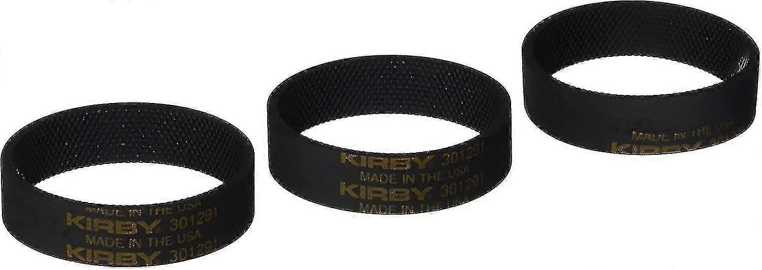 Kirby Fba_301291 3 Ribbed Vacuum Cleaner Belts Black