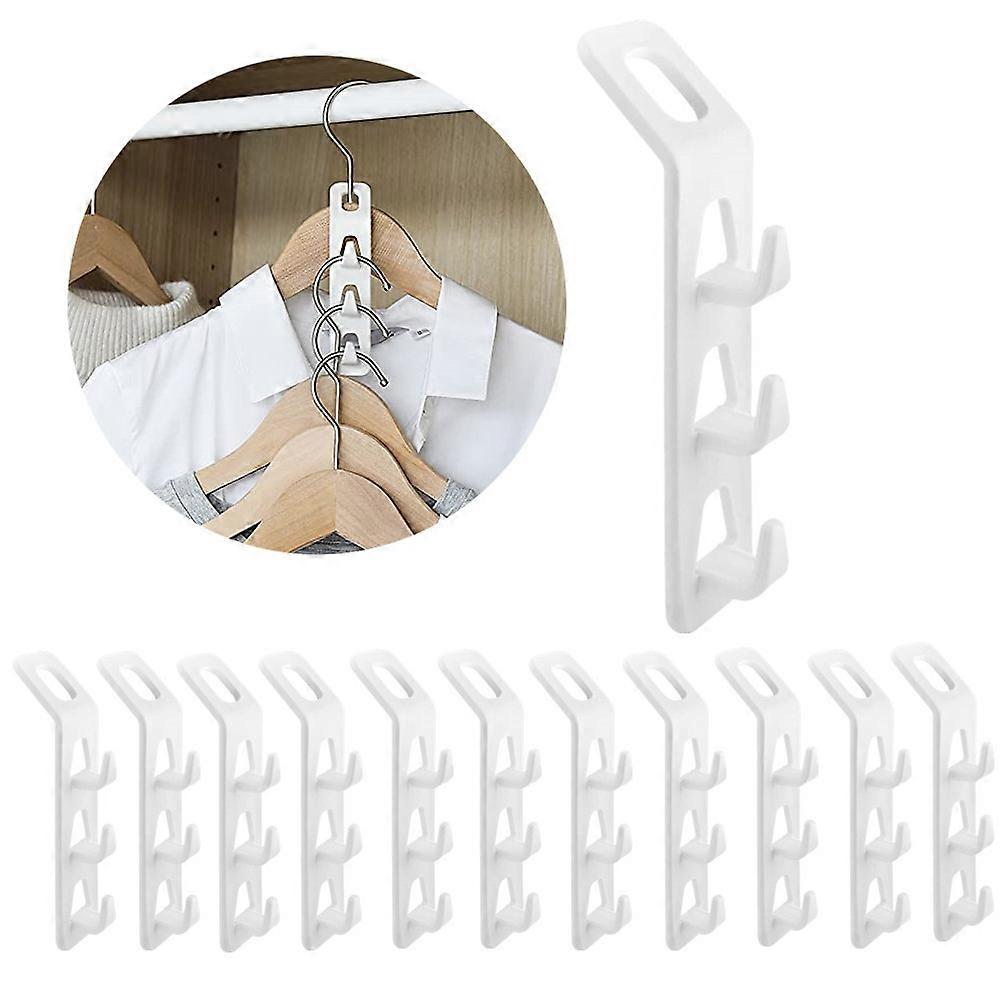 12Pcs Hanger Connection Hook Space Saving Hanger Connector Clothes Hanger Space Saver Utility Hooks Storage Hooks