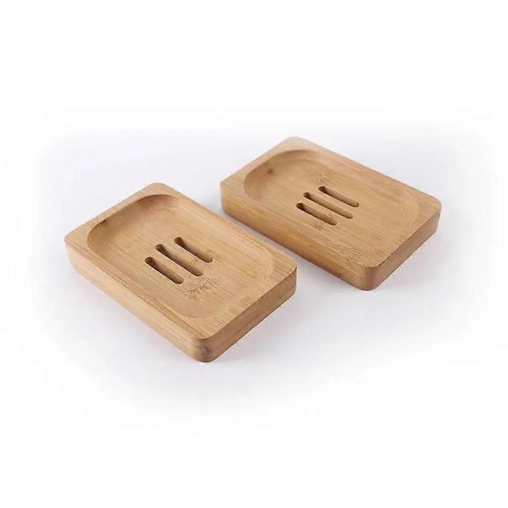 1pc Bamboo Soap Dish for Bathroom Kitchen, Storage Accessory