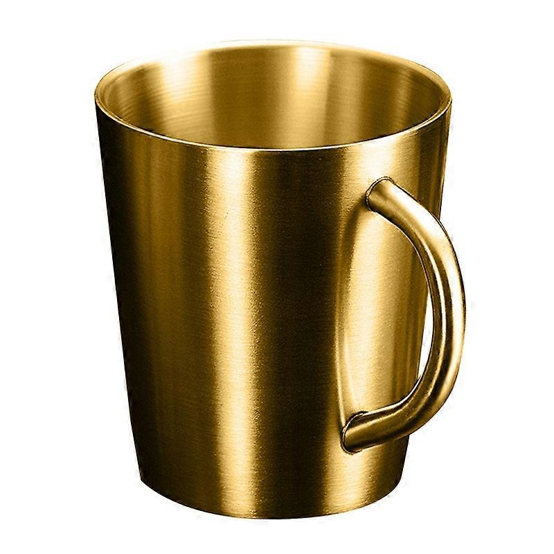 Practical Anti-rust Water Mug Heat-resistant Shockproof Stainless Steel Coffee Mug for Home KAESI