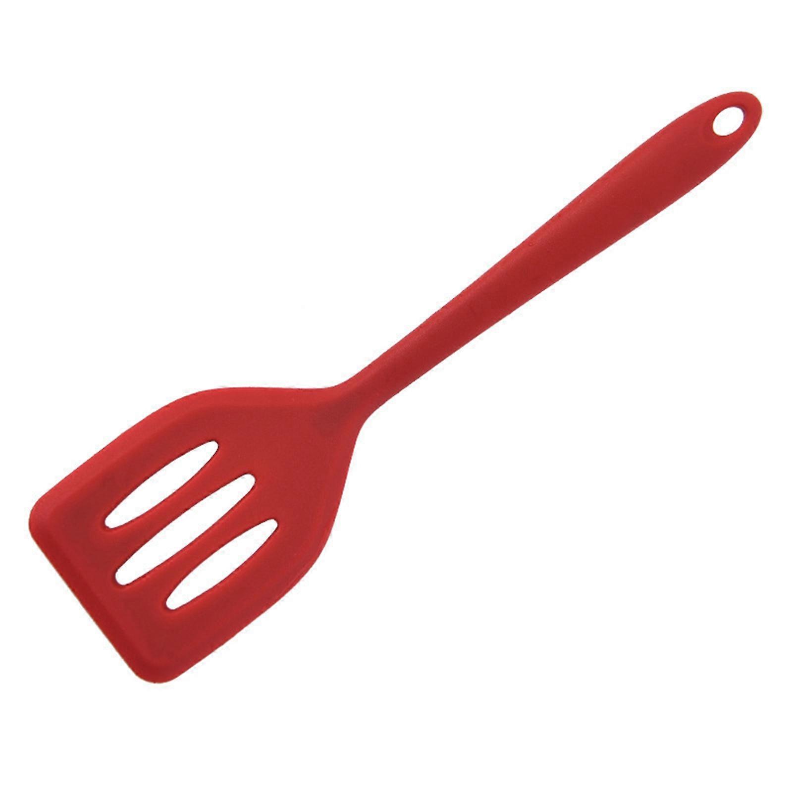 Food Grade High Temperature Resistance Slotted Spatula with Hole Arc Edge Long Handle Baking Shovel Household Supplies KAESI