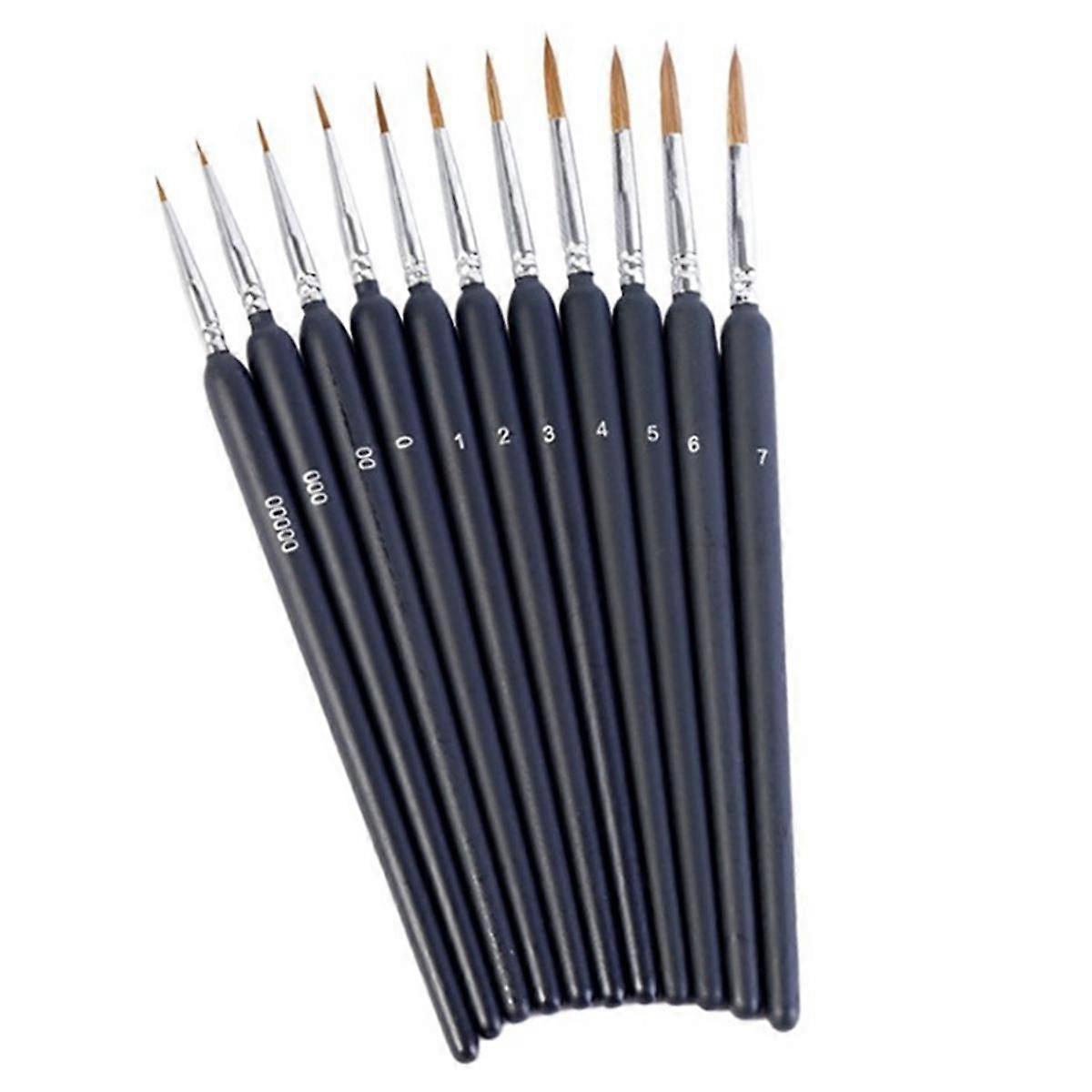 Detail Paint Brushes Set 11Pcs Miniature Brushes for Fine Detailing & Art Painting
