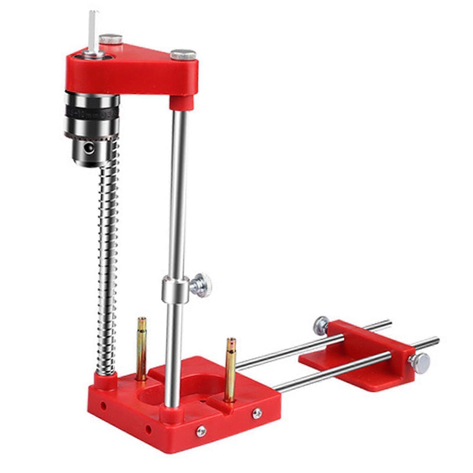 Woodworking Punch Locator Drill Guide Adjustable Drilling Template Red