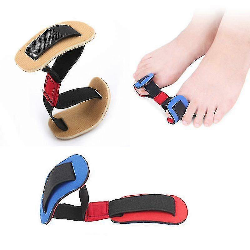 2pcs Hallux Valgus Corrector Elastic Belt, Recovery Training Exerciser Strap Toe Separator Feet Care Tool