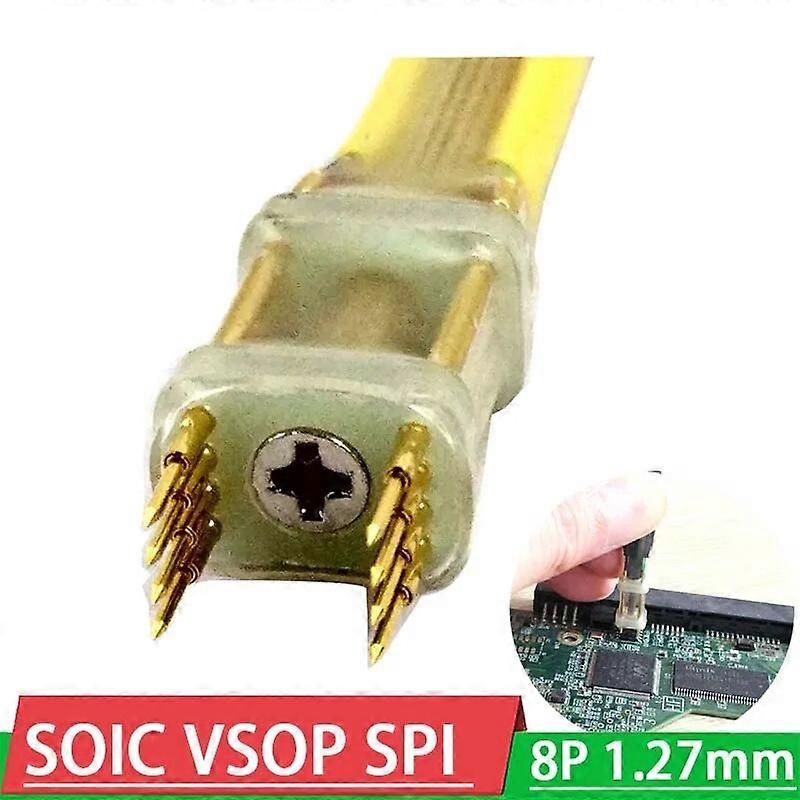 SOP WSON SOIC VSOP SPI FLASH SOP8 1.27mm 8P sondearmatur Clip pin fixture programmering Brenning brenne nedlasting Program