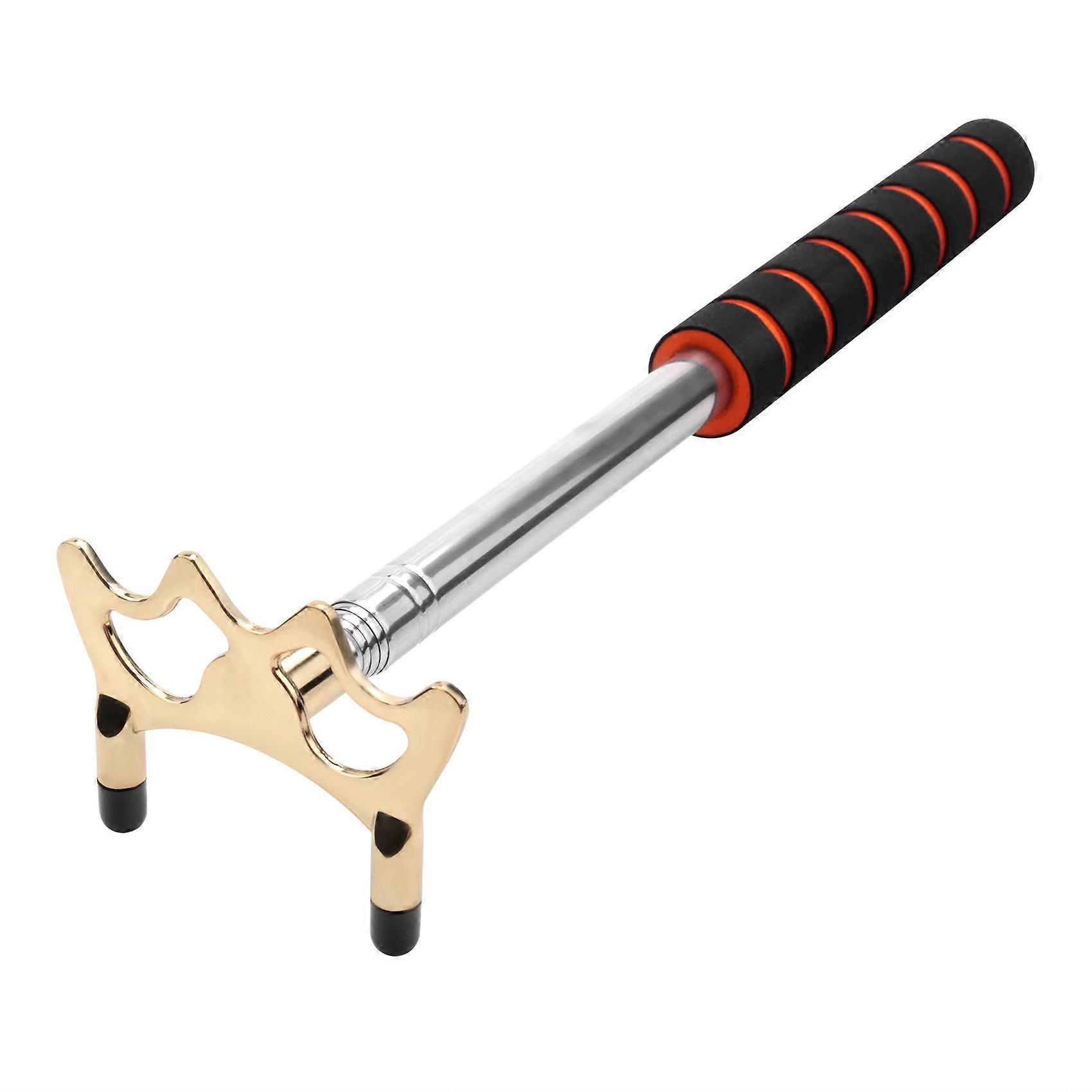 Retractable Cue Stick Bridge with Removable Brass Bridge Head, Pool Cue Accessory,Low Bridge Head