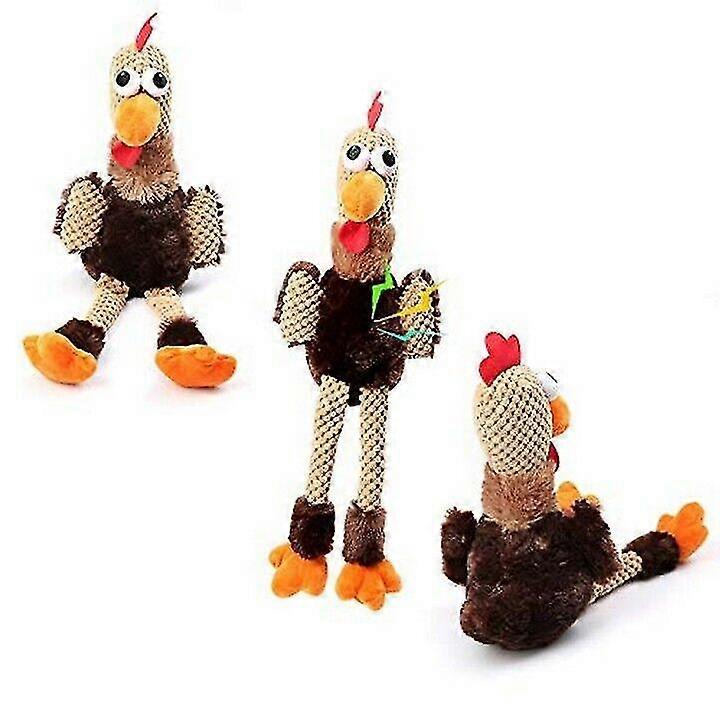 Jouet pour animaux de compagnie Poulet Chien Mâcher Jouet Maigre Coq En Peluche Nettoyage Dents Morsure Puzzle Jouet Jouet - MXBC