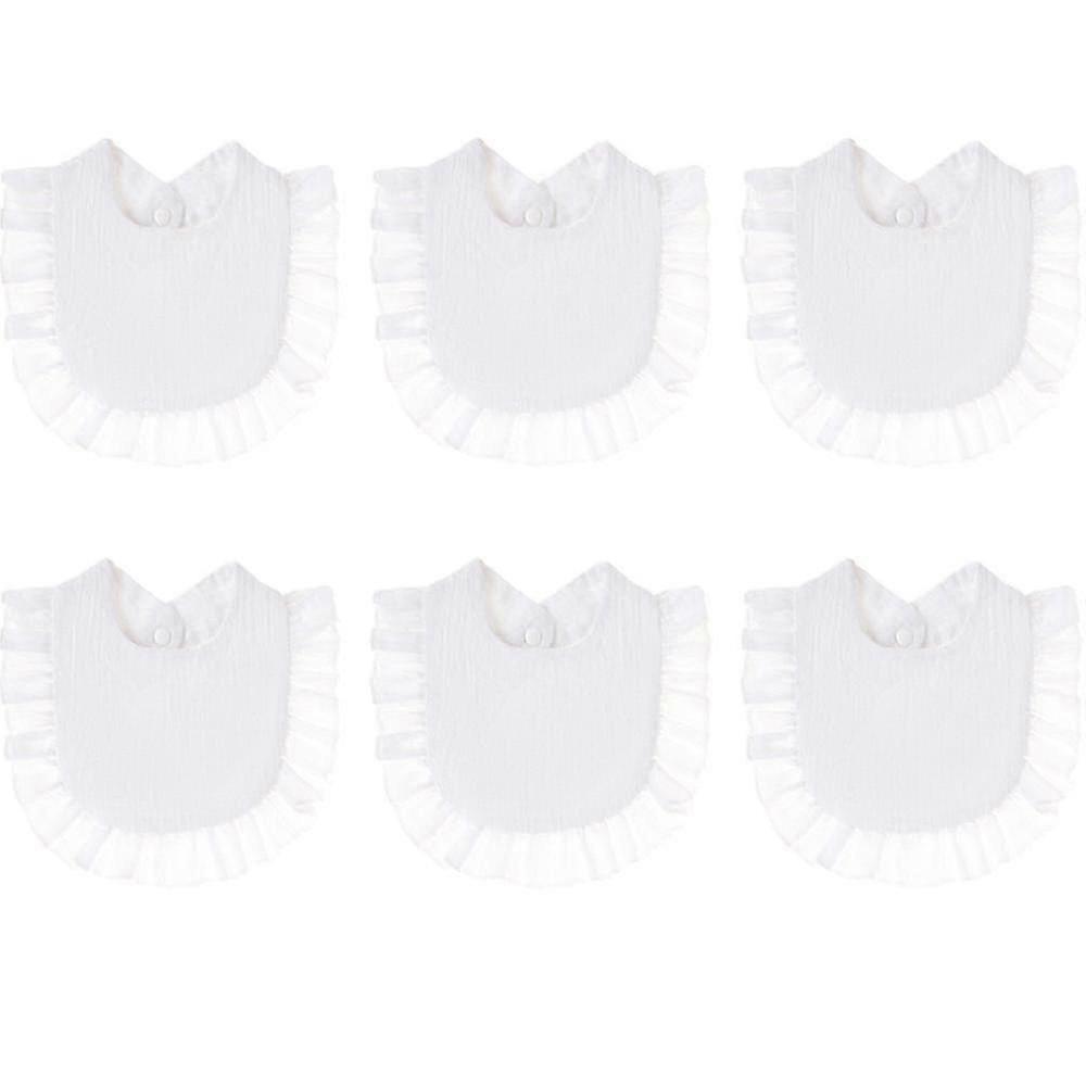 6 Pack Bebê Algodão Drool Bibs-jie