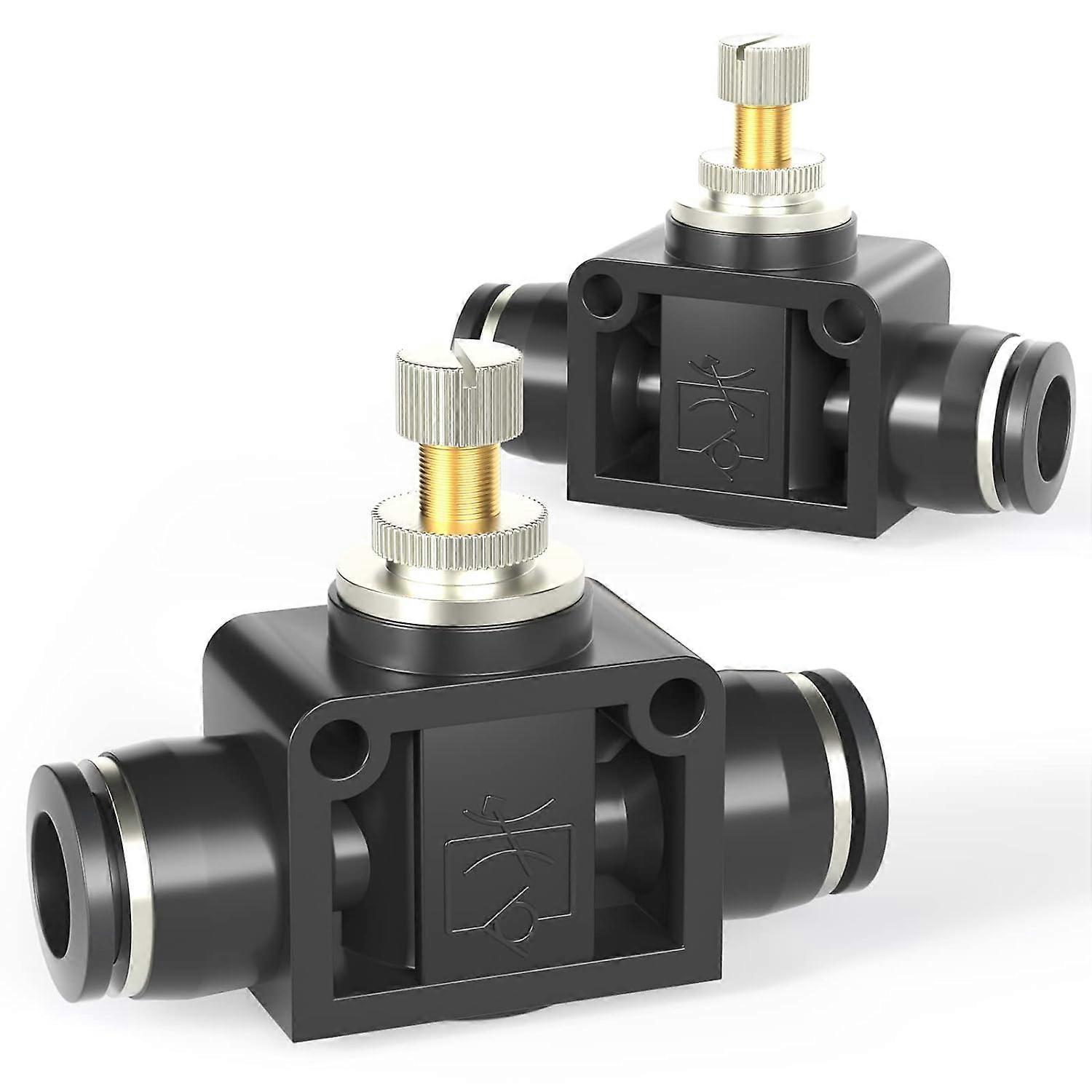 SCF-1/4 Air Flow Control Valve with Push-to-Connect Fitting