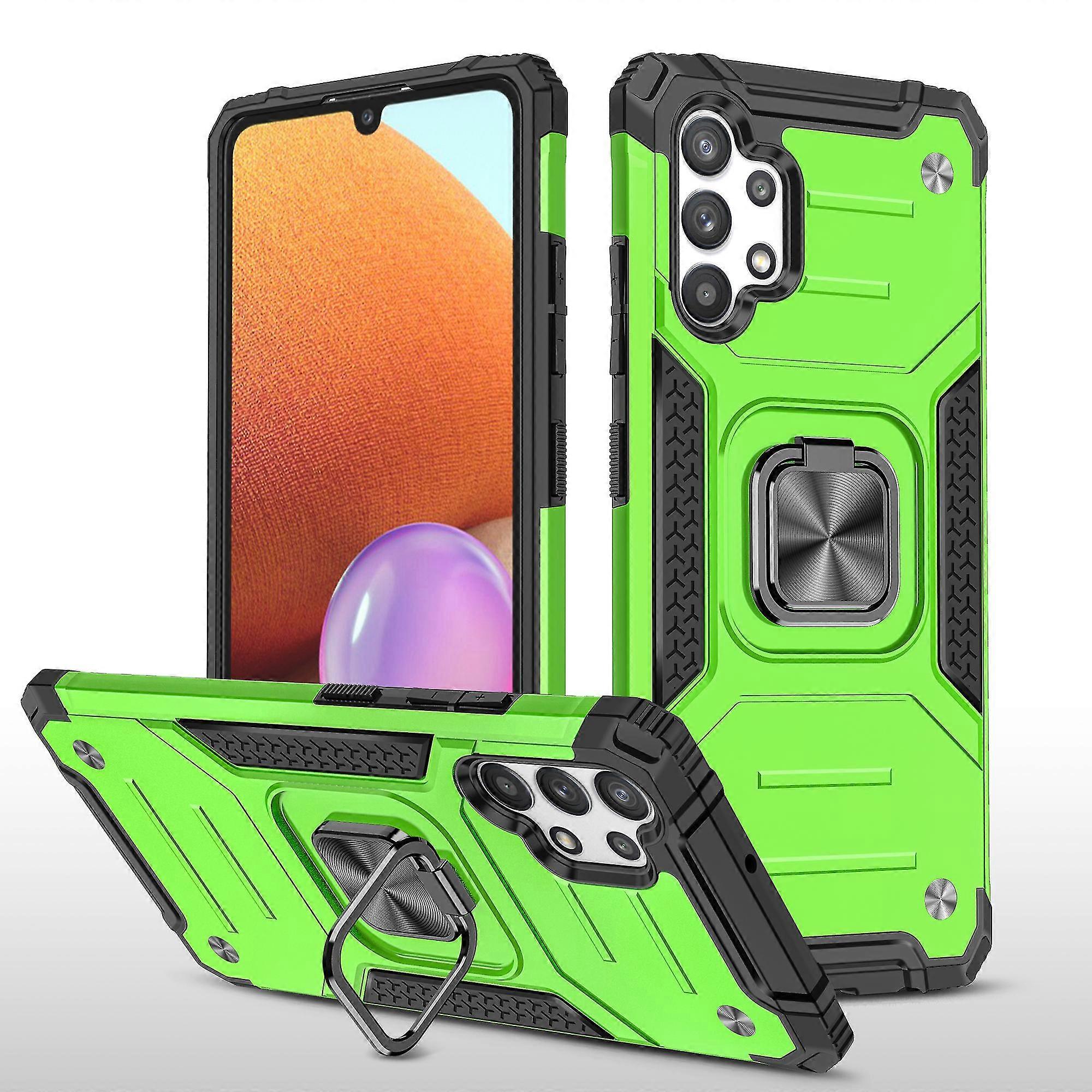 Custodia compatibile con Samsung A32 con Kickstan Black rotante