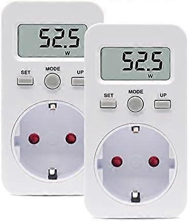 Wattmeter, Electricity Consumption Measurement, Energy Meter Wattmeter Socket, Electric Energy Meter Socket for Energy Saving, with LCD Display