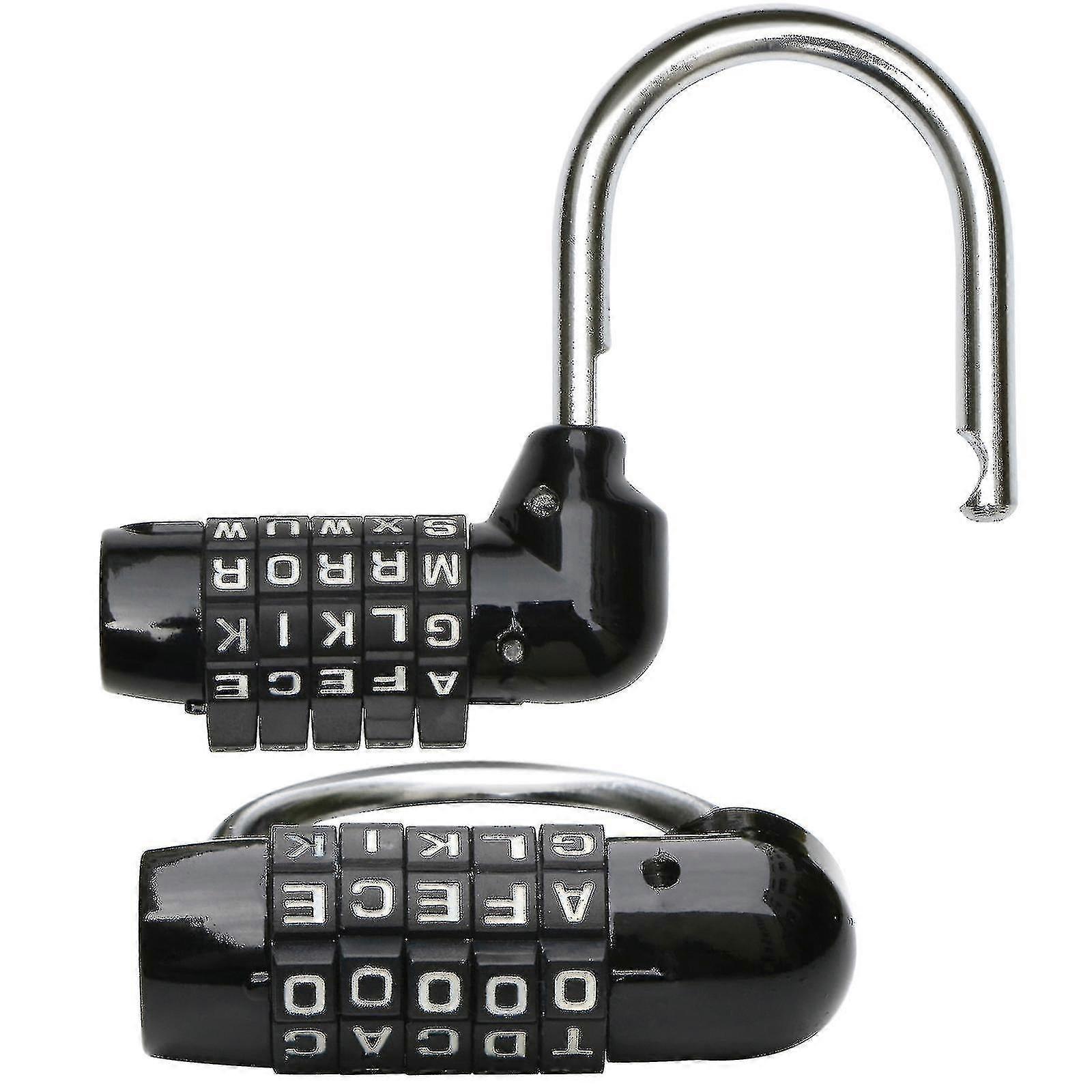 Trixes 5-letter Combination Padlock Black