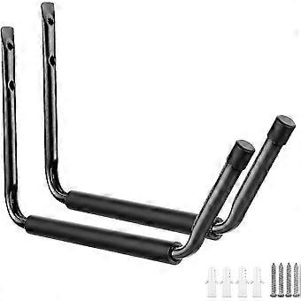 Garage Förvaring Heavy Duty Hooks, 19jumbo Arm Kajakställ, Väggmonterade kanothängare (svart)-ZZY