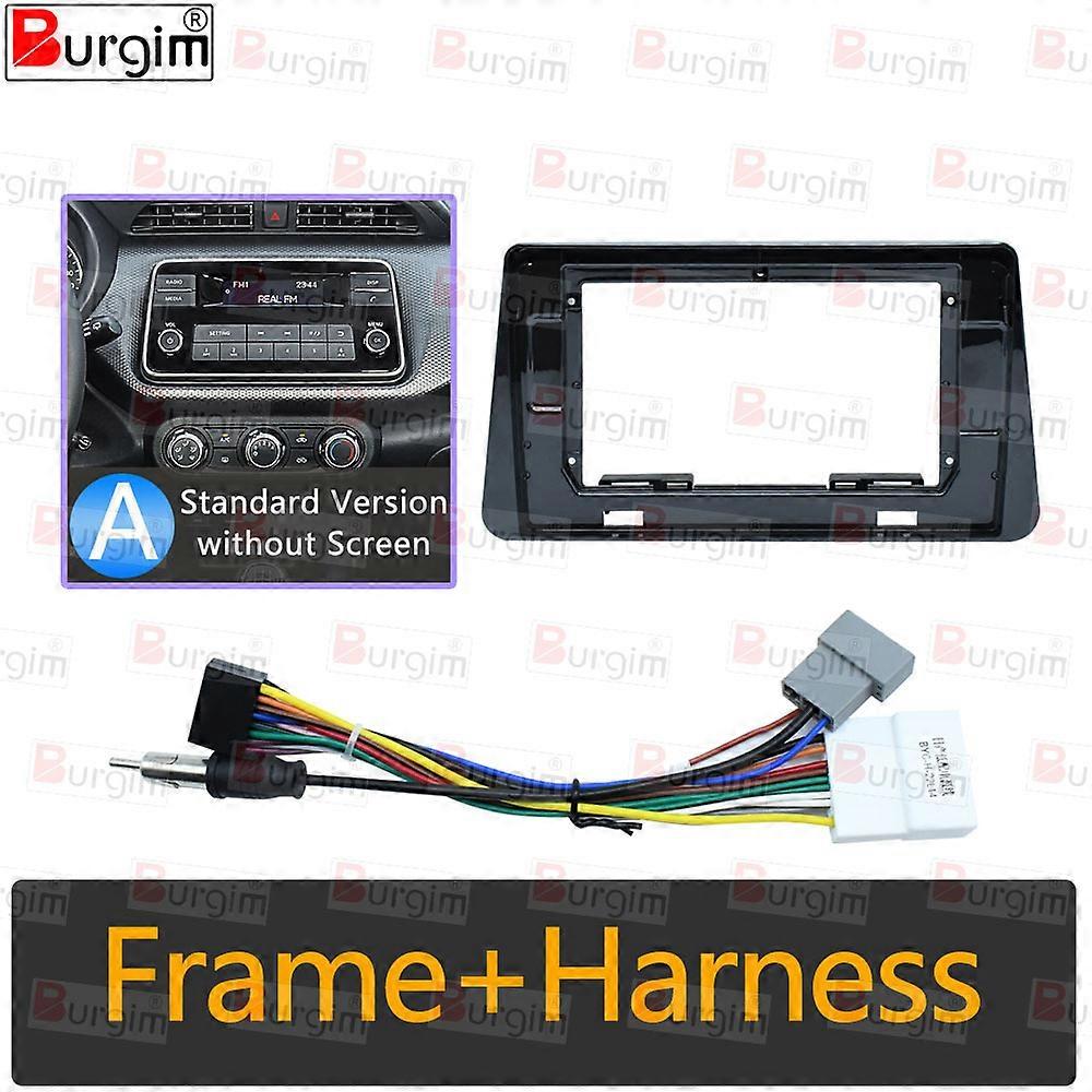 Car Radio Fascias For Nissan Kicks Micra Versa Almera 2014-2021 10 inch Stereo Panel Wiring Harness Power Cord Adapter Canbus