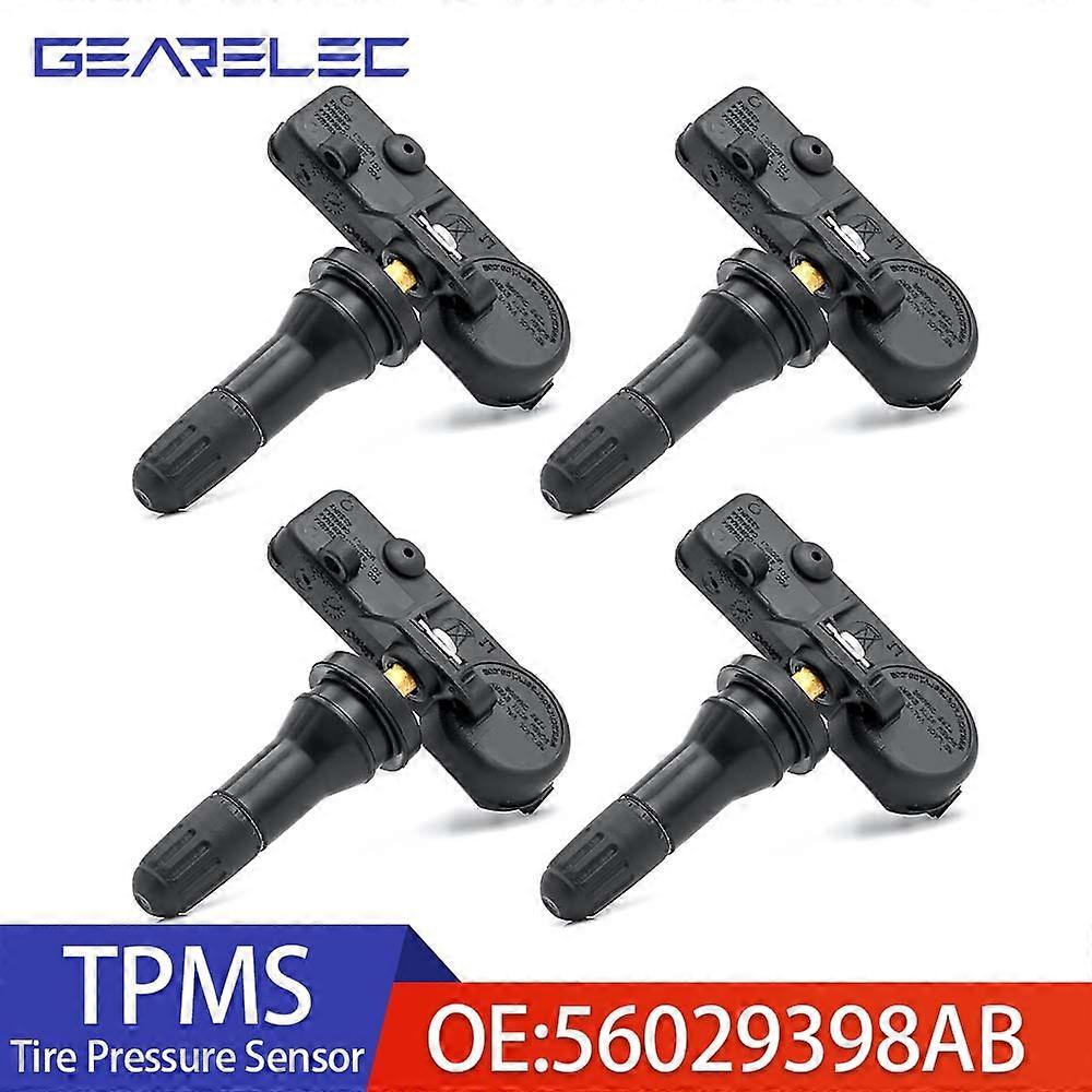 4PCS Car TPMS Tire Pressure Monitor Systems 56029398AB 433MHZ TPMS Tire Pressure Sensor For CHRYSLER For JEEP For FIAT For DODGE