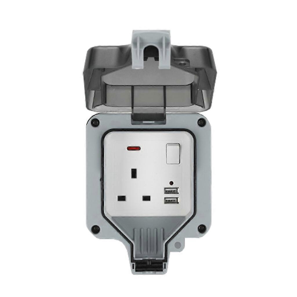 Ip66 Waterproof Socket Outletthe Waterproof Double Socket Outlet For Outdoor Use