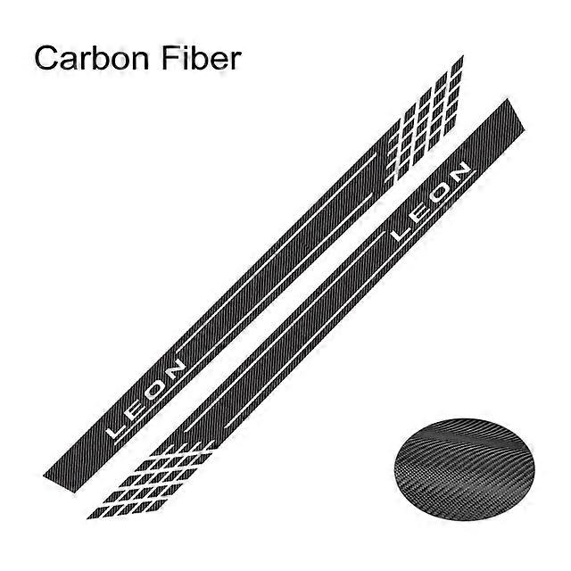 2PCS Car Door Side Long Skirt Stripes Stickers For Seat Leon MK1 MK2 MK3 5F FR Vinyl Wrap Film Auto Decals Tuning Accessories