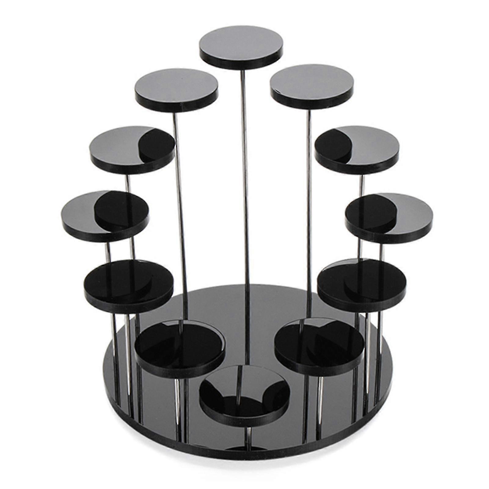 Multi-layer Cupcake Stand Acrylic Tiered Serving Round Cupcake Tower For Party