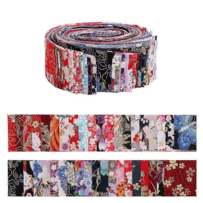 40pcs|40colors|Bronzing Pattern Fabric Jelly Roll
