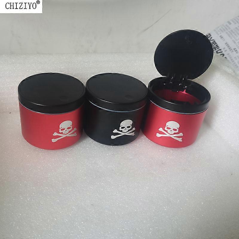 Ashtrays Car Ashtray Push Type Auto Vehicle Cigarette Ashtray Holder Trash Can Zinc Alloy High Flame Retardant Fireproof Material