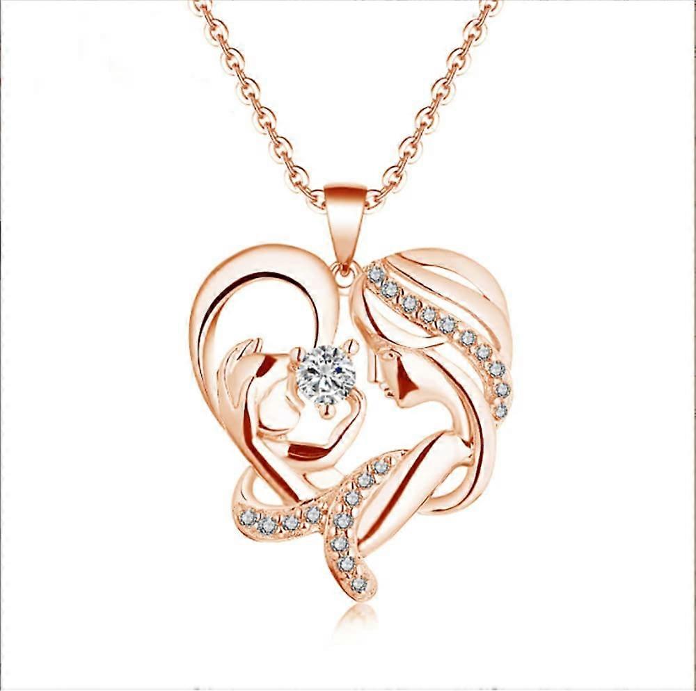 Collier En Argent Massif 925 Avec Pendentif Fleur En Zircon Cubique - Longueur 45.7 Cm