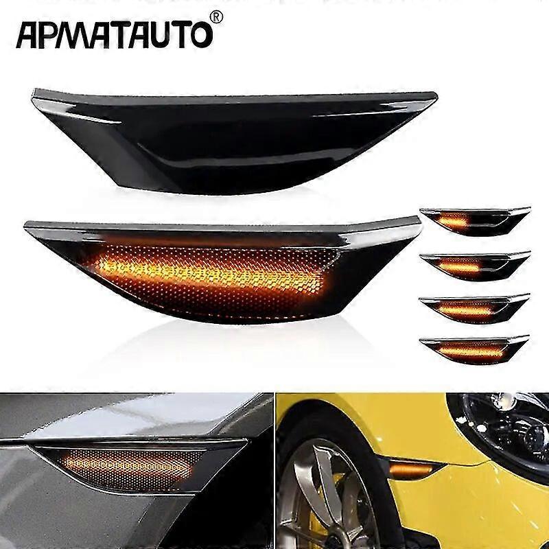 2pc Led Side Marker Light Arrow Turn Signal Blinker Indicator Lamp For Porsche 991 911 Carrera 982 981 Boxster Cayman 718 Spyder