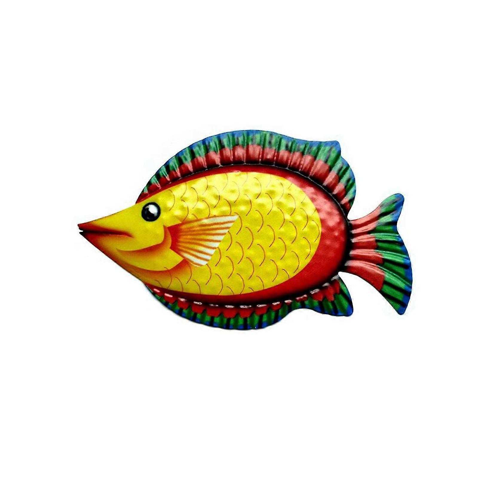 דג מתכת אמנות קישוט קיר סלון חדר שינה קישוט הבית-MXBC