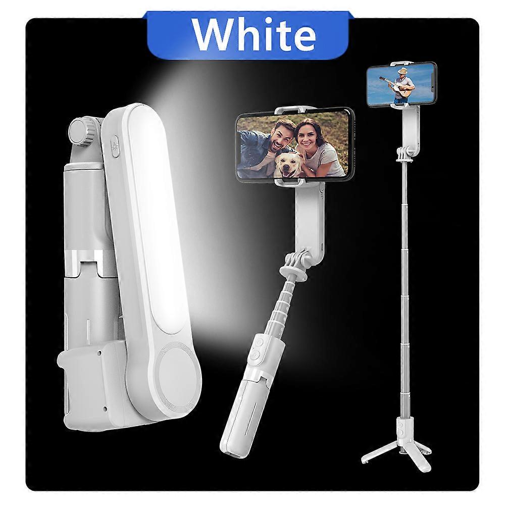 L09 Handheld Gimbal Stabilizer Wireless Bluetooth Extendable Selfie Stick Tripod with fill light Remote Mobile stabilizer Gimbal