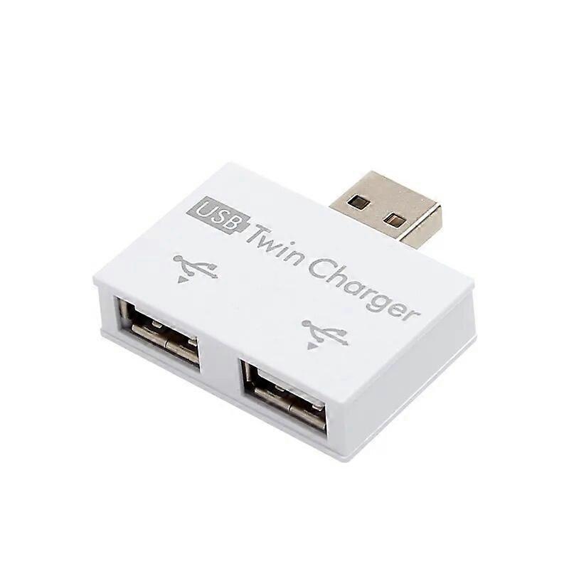 Newest USB 2.0 Male to Twin Female Charger Dual 2 Port USB DC 5V Charging Splitter Hub Adapter Converter Connector