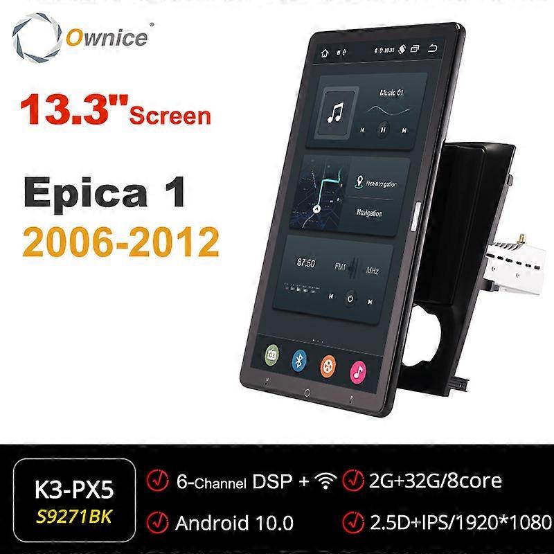 Tesla Style 13.3inch PX6 Android 10.0 Car DVD Player Auto Rotatable Navigation GPS Stereo Radio For Chevrolet Epica 1 2006-2012