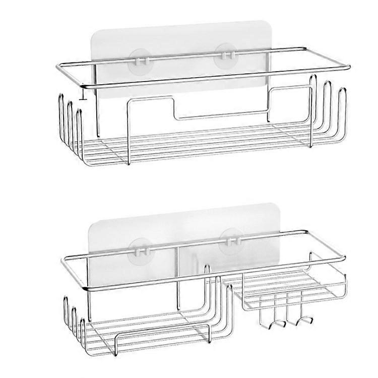 Stainless Steel Shower Caddy - No-Drill Hanging Shelf