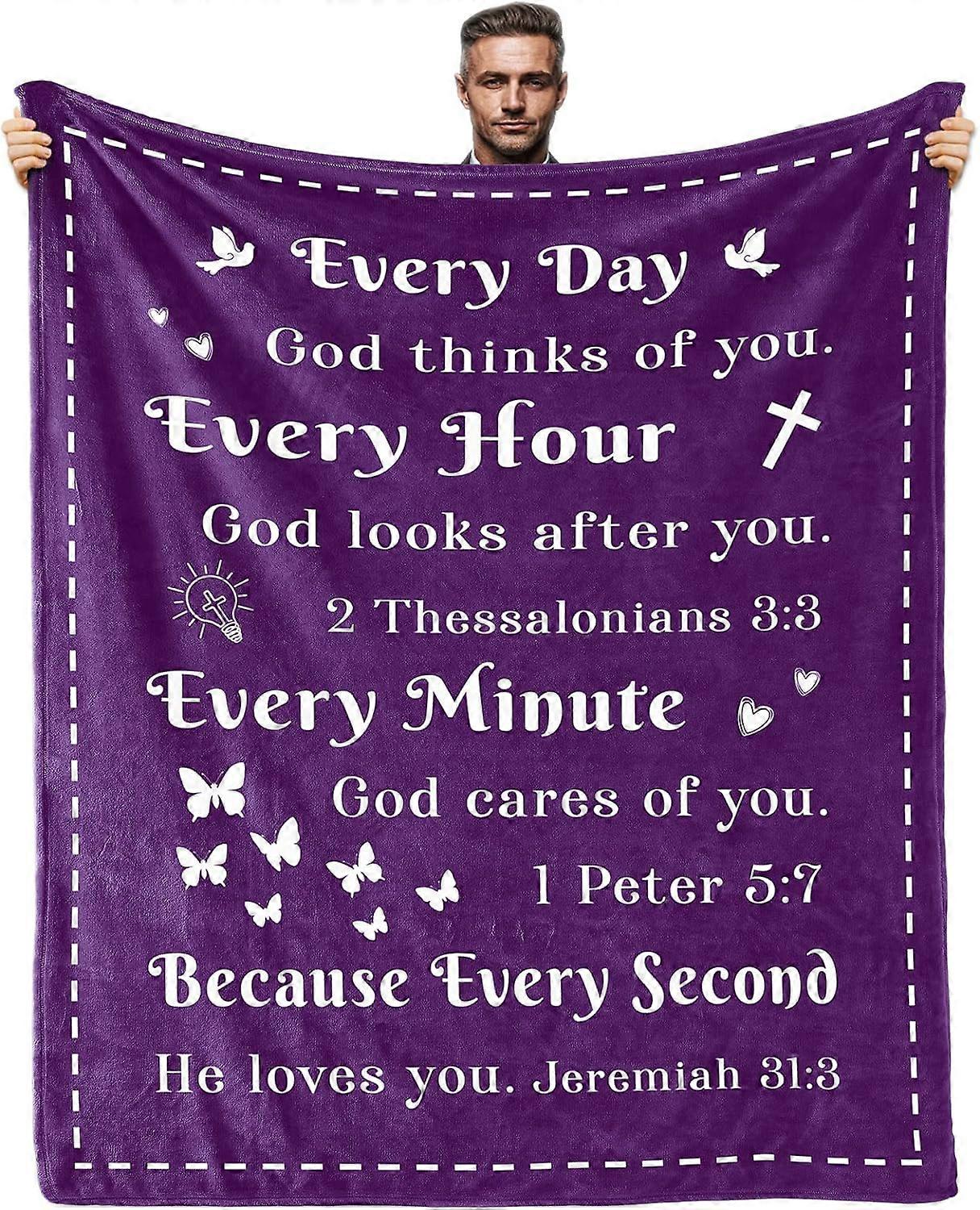 Cadouri creștine pentru femei Cadouri creștine Idei pentru femei Cadouri religioase pentru femei Pătură biblică cu rugăciuni inspiraționale Cadouri Biblia Versetul Christi