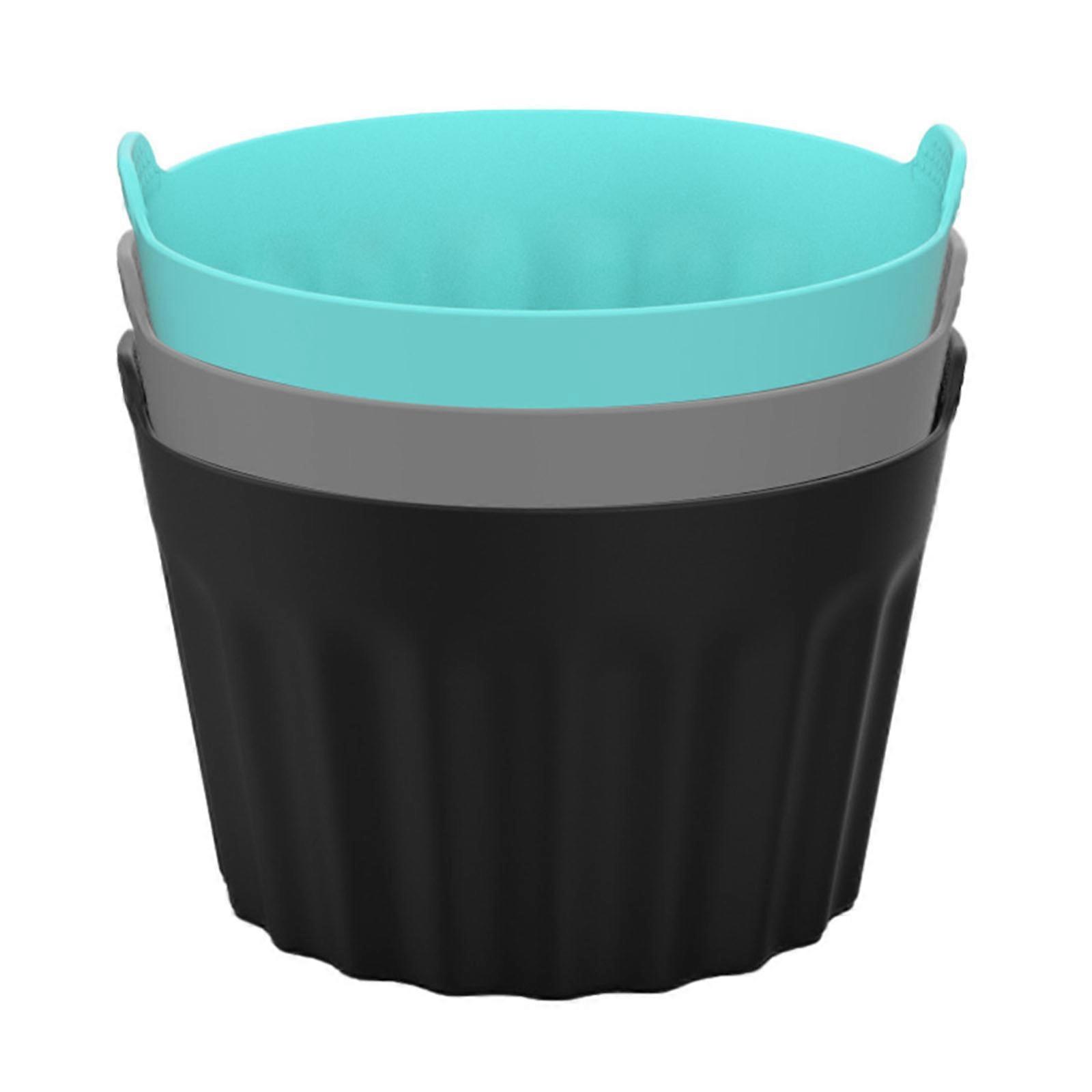 2024 Silicone Jumbo Muffin Cups For Baking, Smooth Large Air Fryer Muffin Cups, Set of 3